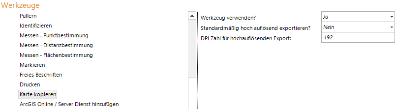 Konfiguration Karte kopieren