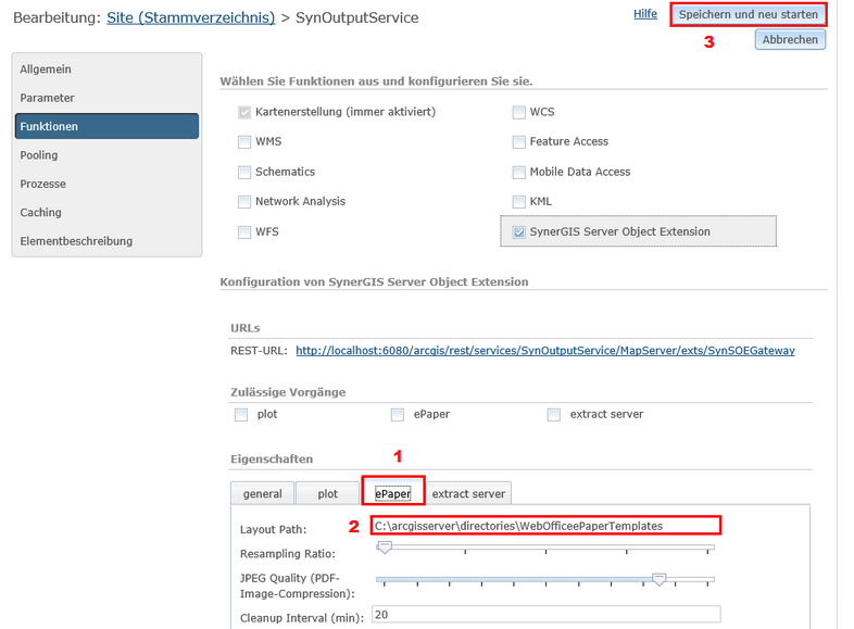 Pfad zu den WebOffice ePaper Vorlagen konfigurieren Pfad zu den WebOffice ePaper Vorlagen konfigurieren