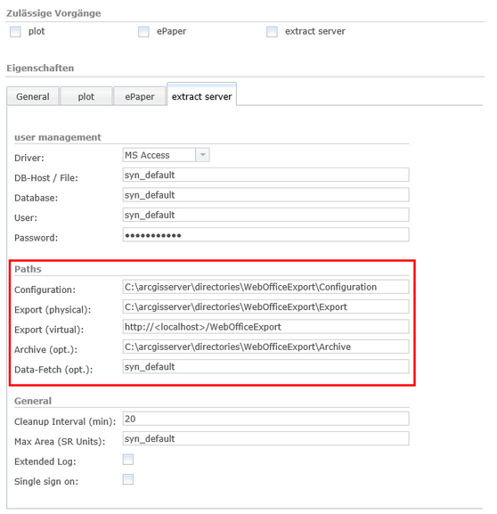 Konfiguration der <%EXTRACT_EXTENSIONS%> Konfiguration der <%EXTRACT_EXTENSIONS%>