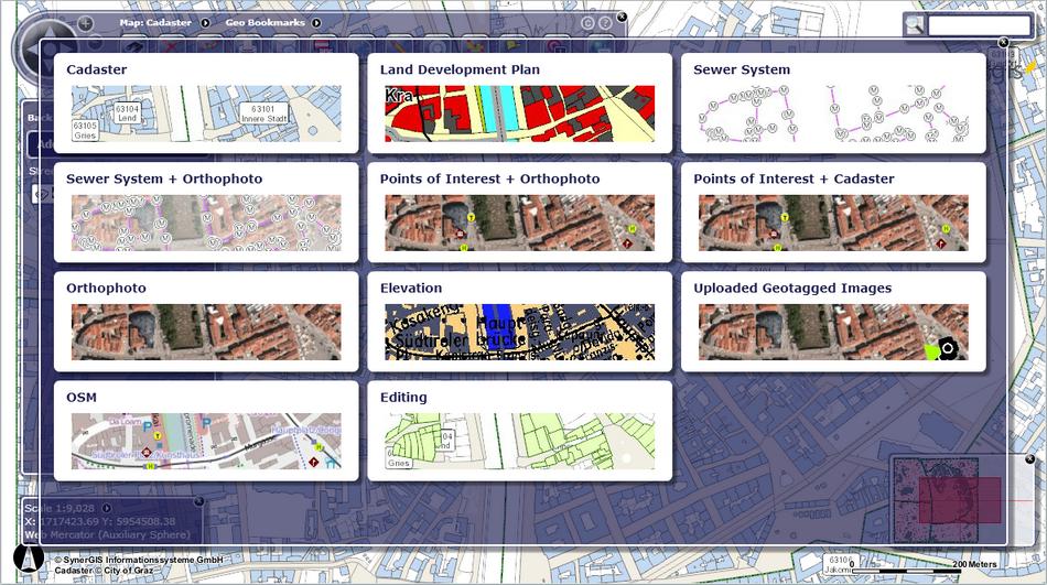 Map views in the WebOffice flex client - preview