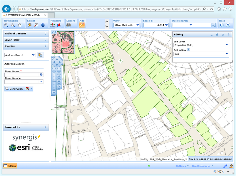 Editing with Administrator user - full access to editing layer