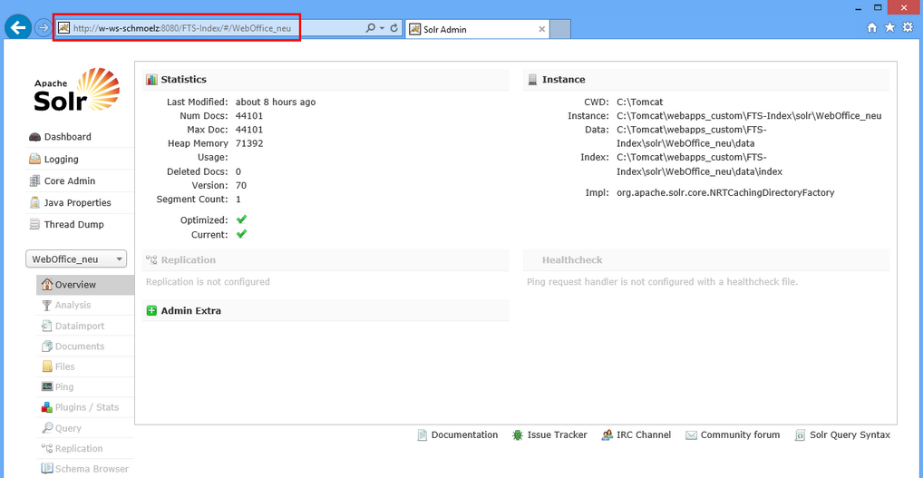 FTS-Index application