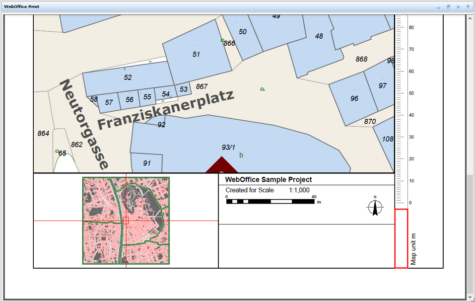 Ruler without numeric scale displayed on the print output Ruler without numeric scale displayed on the print output