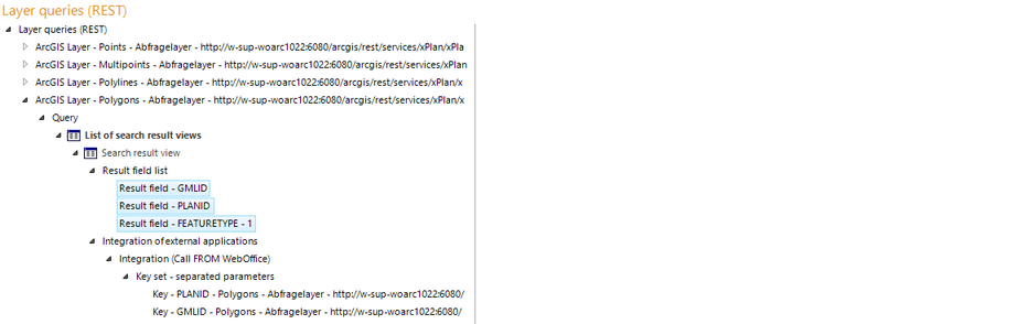 Required result fields for xPlanning Information Required result fields for xPlanning Information