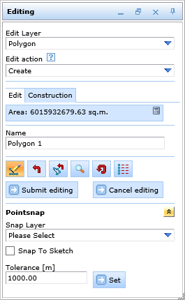 Edit tool form in the WebOffice html client