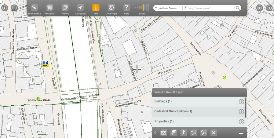 Identify using crosshair in the mobile client