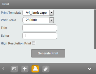 Print box in the mobil client