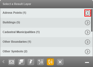 Call detail view of a result