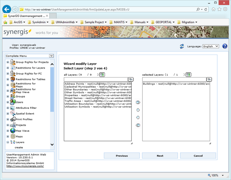 Modify a layer - step 2 Modify a layer - step 2