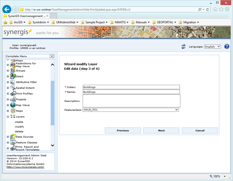 Modify a layer - step 3 Modify a layer - step 3