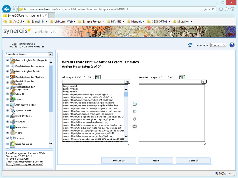 Create print, report and export templates - step 2