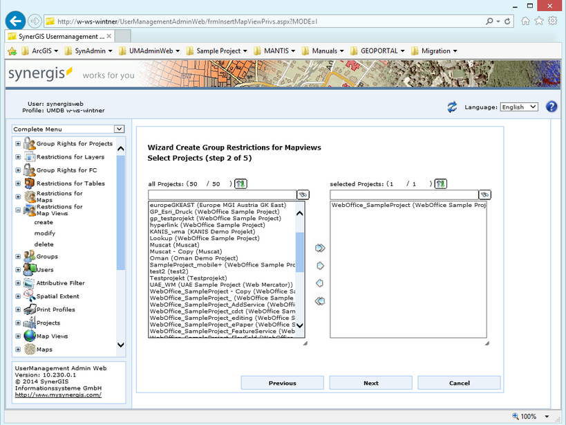 Create restrictions for map views - step 2