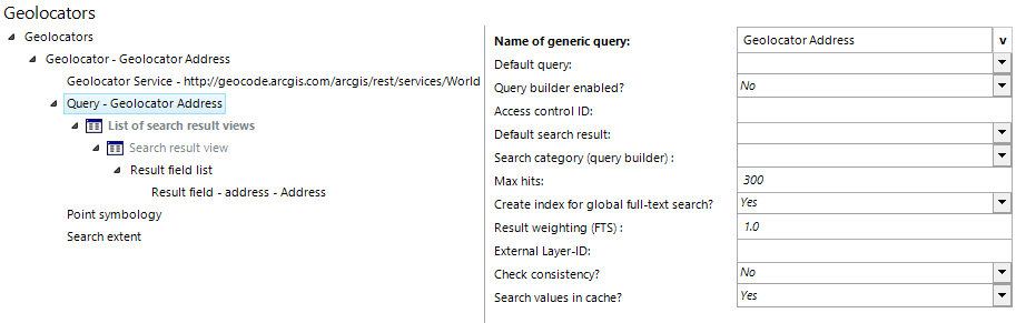 Geolocator query configuration Geolocator query configuration