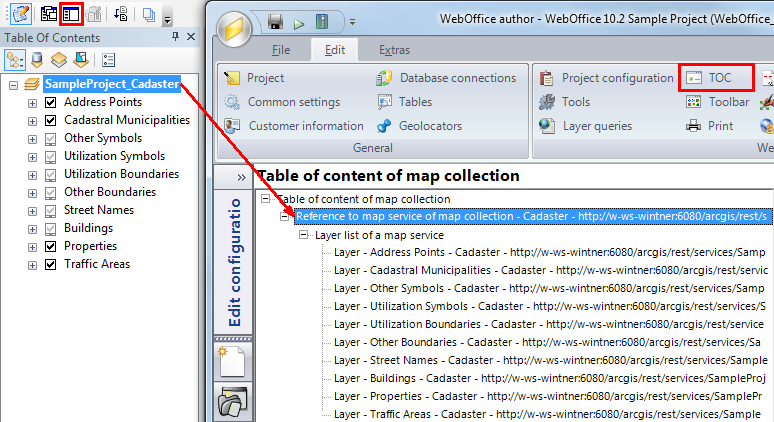 Transferring structure and visibility settings of the currently opened ArcMap document Transferring structure and visibility settings of the currently opened ArcMap document