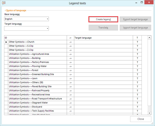 Create a legend Create a legend
