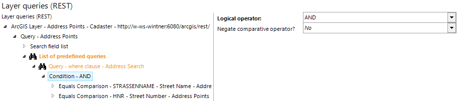 Condition configuration