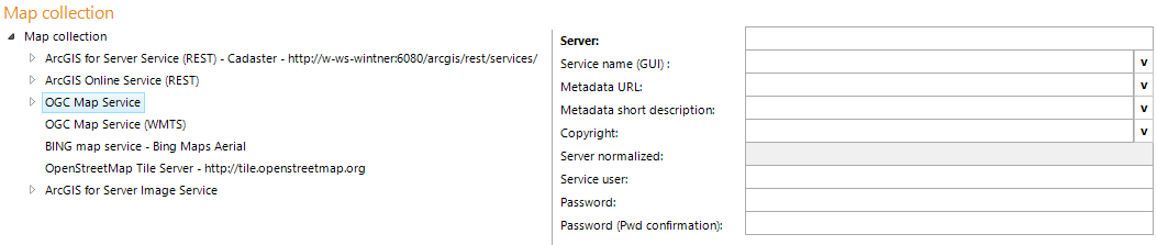 OGC WMS map service (WMS) configuration OGC WMS map service (WMS) configuration