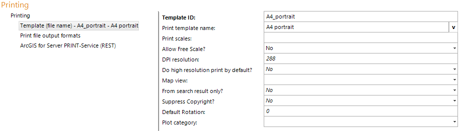 Template (File Name) configuration