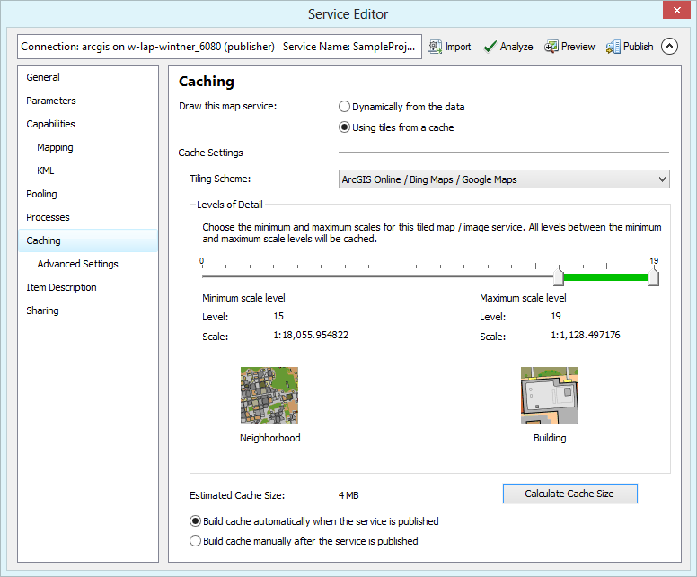 Service Editor - caching Service Editor - caching