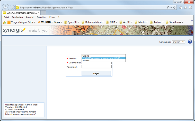 Start the UserManagementAdminWeb application