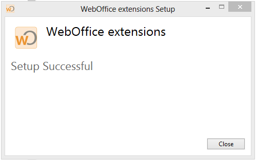 WebOffice extensions 10.2 setup