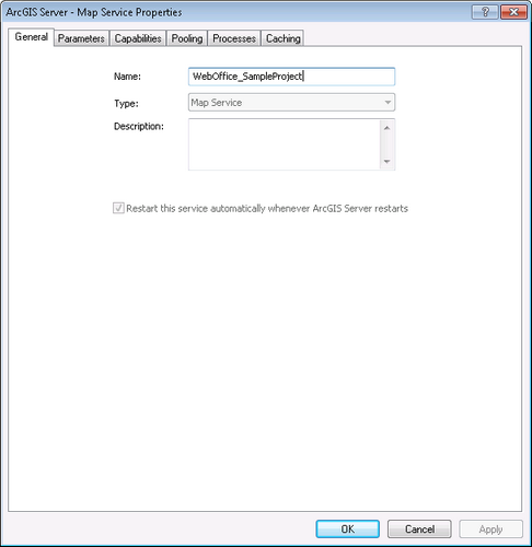 Document the service properties Document the service properties