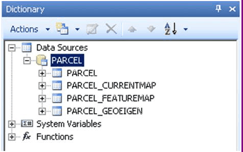 &nbsp;GIS data source – layer parcel