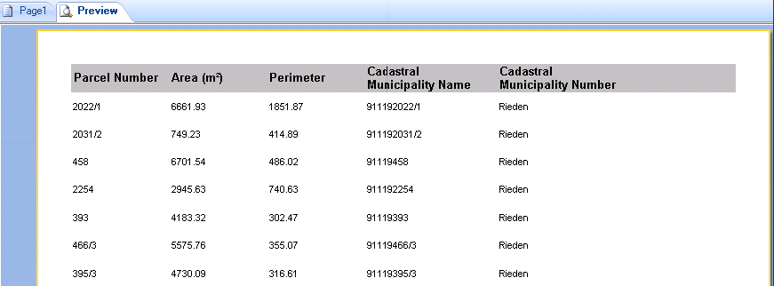 Preview of the embedded components
