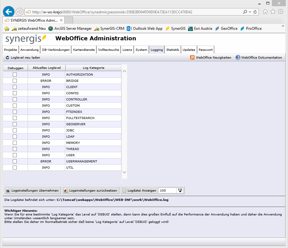 SynAdmin Logging Reiter SynAdmin Logging Reiter