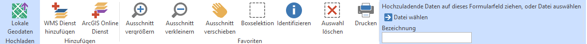 Lokale Geodaten Hinzufügen Werkezeugformular im WebOffice core Client Lokale Geodaten Hinzufügen Werkezeugformular im WebOffice core Client