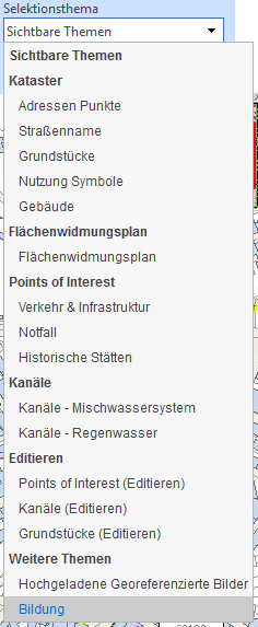 Anzeige des dynamisch hinzugefügten Layers im Identifizeren bzw. Selektionsdialog Anzeige des dynamisch hinzugefügten Layers im Identifizeren bzw. Selektionsdialog