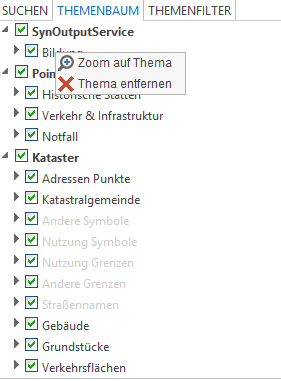 Entfernung des hochgeladenen Layers aus dem Themenbaum Entfernung des hochgeladenen Layers aus dem Themenbaum