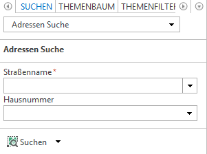 Beispiel einer Suche im WebOffice core Client