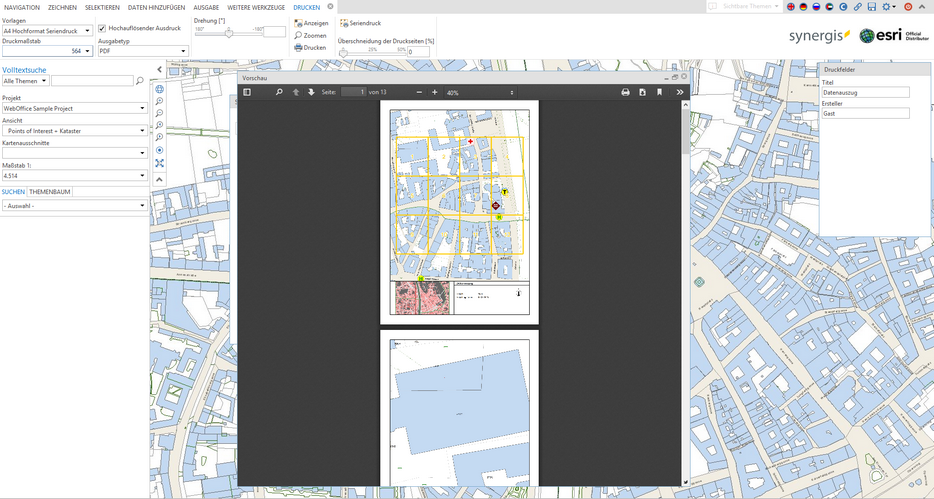Übersicht beim Seriendruck