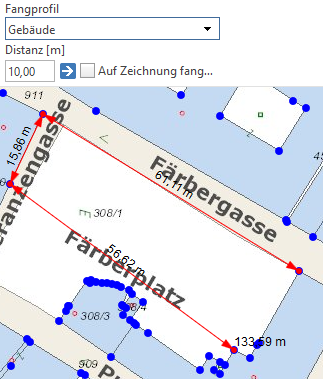 Punktfang auf ein Fangprofil im WebOffice core client Punktfang auf ein Fangprofil im WebOffice core client