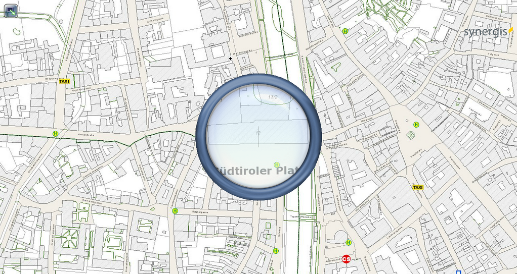 Aktivierte Lupe im flex Client Aktivierte Lupe im flex Client