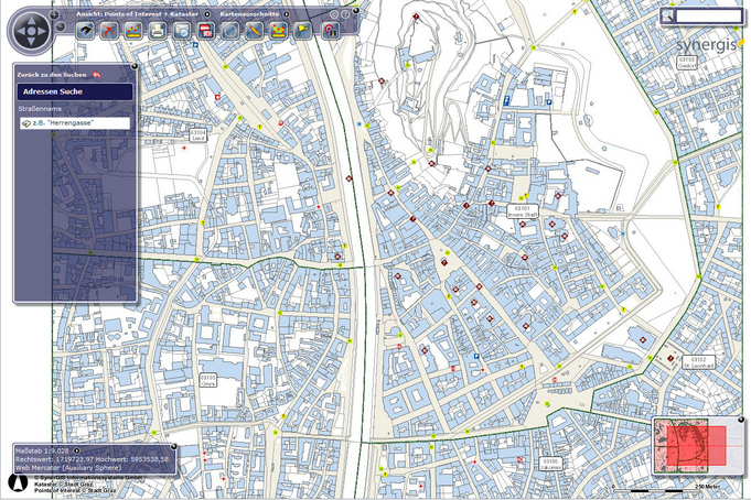 WebOffice flex Client - blaue (standardmäßige) Projektoberfläche WebOffice flex Client - blaue (standardmäßige) Projektoberfläche
