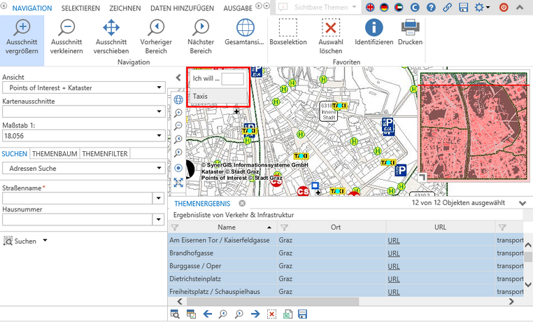 Schnellfunktion zur Taxi-Suche im WebOffice core Client Schnellfunktion zur Taxi-Suche im WebOffice core Client