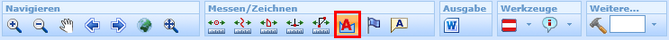 Werkzeug 'Zeichnen/Messen' im WebOffice html client