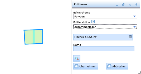 Zusammenlegen von zwei bestehenden Objekten Zusammenlegen von zwei bestehenden Objekten