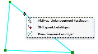 Linien Kontextmenü Linien Kontextmenü