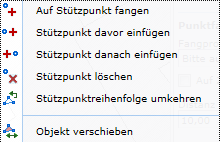 Messen Kontextmenü Messen Kontextmenü