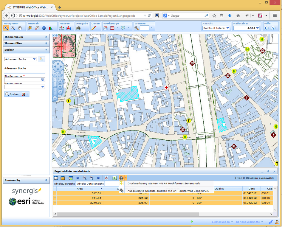 Ausdruck eines Seriendrucks auf Basis einer Selektion Ausdruck eines Seriendrucks auf Basis einer Selektion