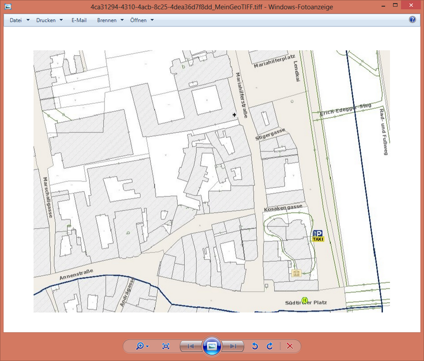 Exportiertes GeoTIFF Exportiertes GeoTIFF