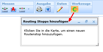 Eingabe der Stopps über ein Custom Tool Eingabe der Stopps über ein Custom Tool