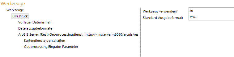 Konfiguration Esri Druck Konfiguration Esri Druck