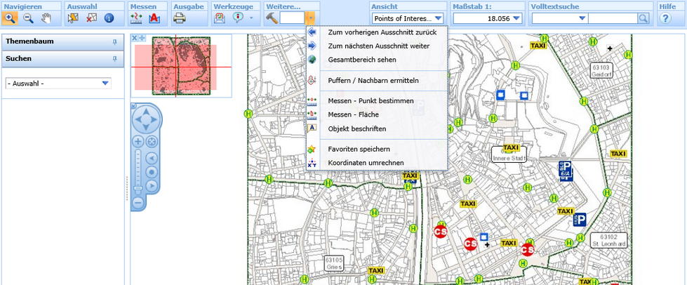 Priorisierte und nicht priorisierte Werkzeuge im WebOffice html Client Priorisierte und nicht priorisierte Werkzeuge im WebOffice html Client