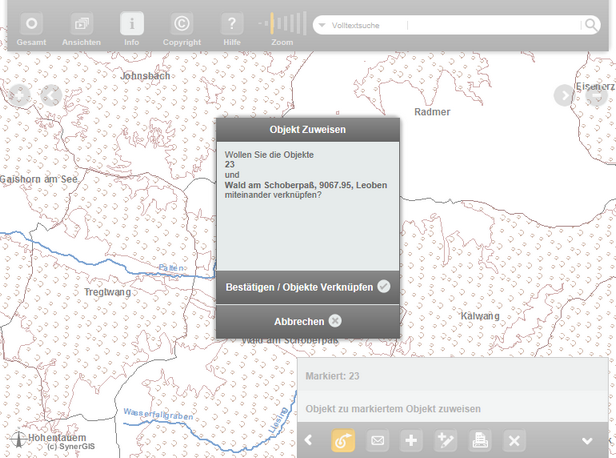Zuweisung bestätigen