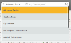 Liste mit vordefinierten Suchen - Suche Auswählen Liste mit vordefinierten Suchen - Suche Auswählen