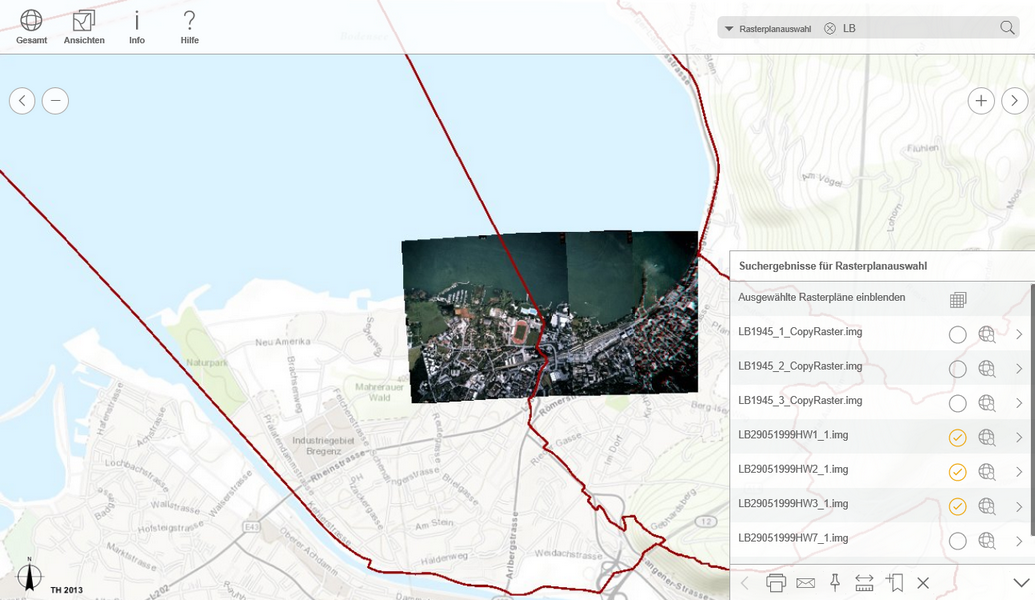 Mehrfachauswahl von Rasterbildern eines Rasterkataloges im WebOffice mobile Client Mehrfachauswahl von Rasterbildern eines Rasterkataloges im WebOffice mobile Client